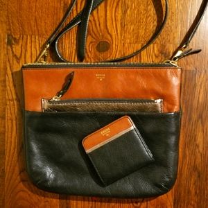 Fossil purse and matching wallet